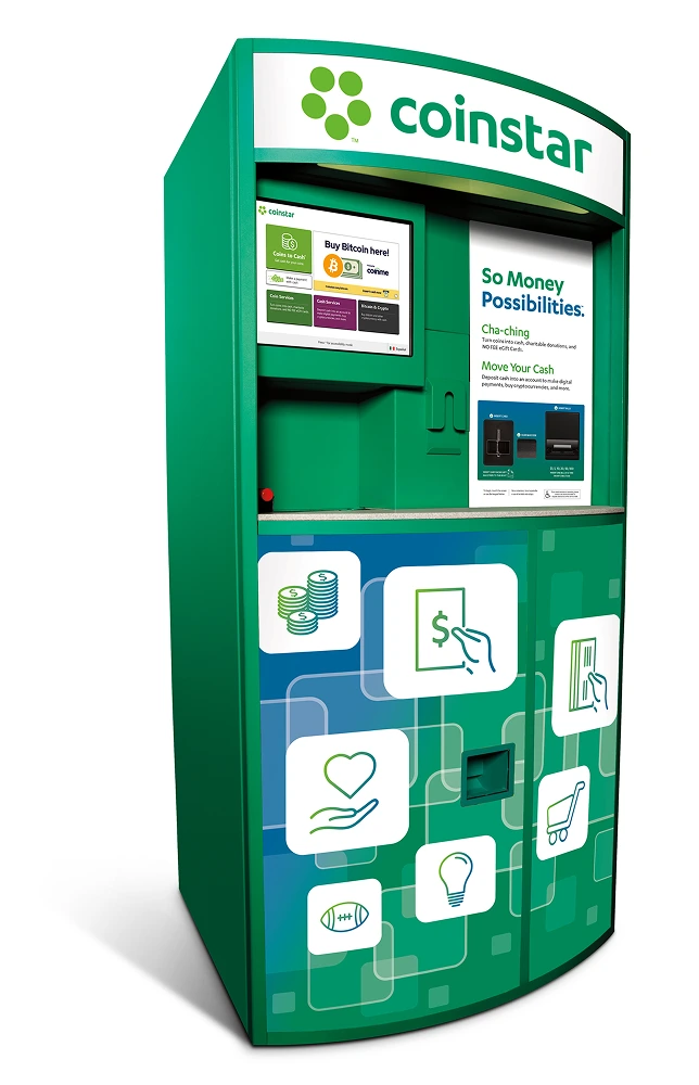 Buy and sell crypto with cash at a coinstar atm.