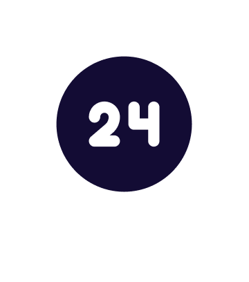 Dedicated support icon.