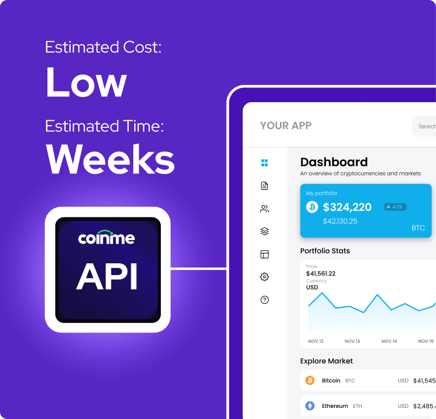 Integrate with coinme's simple api image.