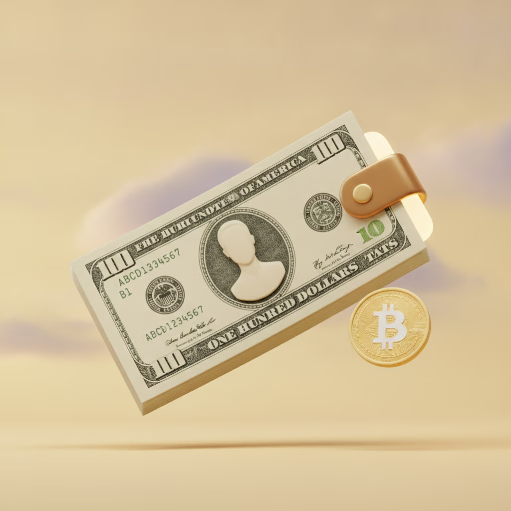 Cash payment for crypto at a participating retailer