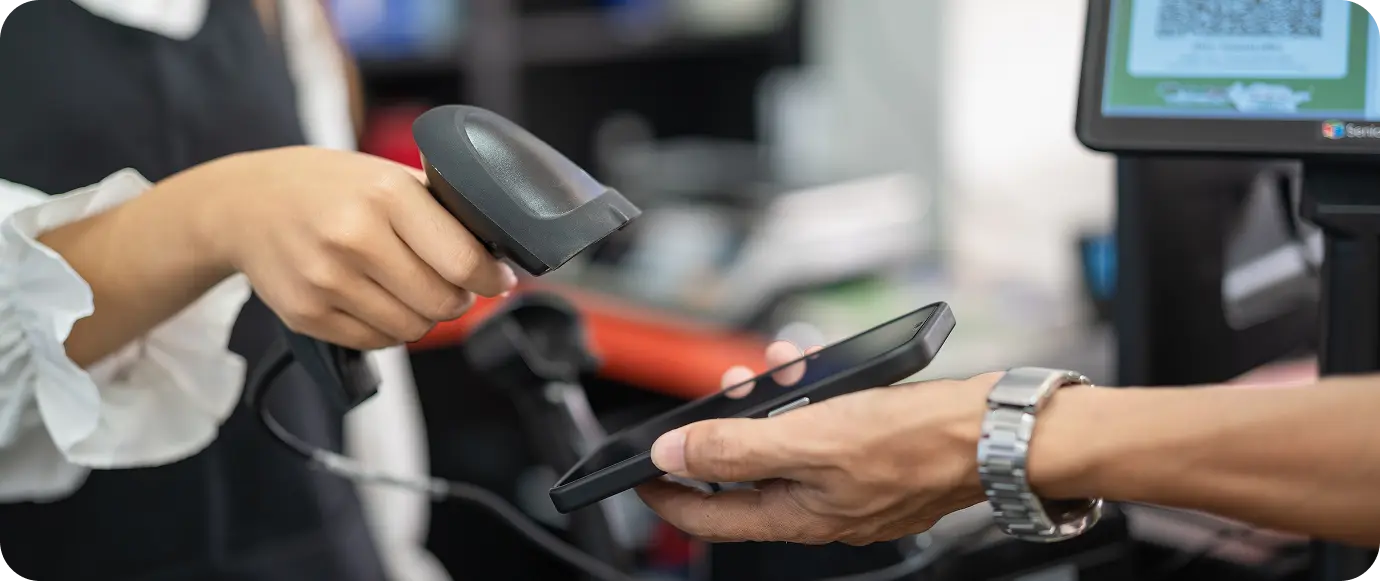 Customer using coinme cash at retail checkout to fund crypto wallet with cash at the register with up to 35% more value than bitcoin atms.