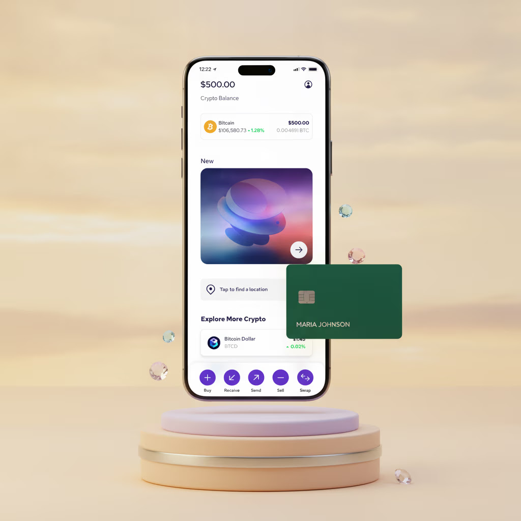 Buy crypto in the coinme app with a debit card