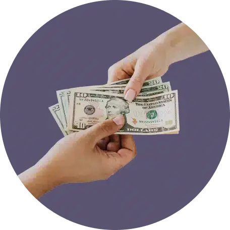 Exchange cash in person at a moneygram location.